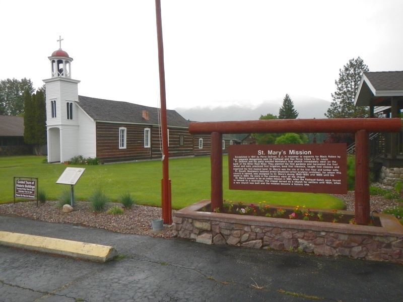 Saint Mary's Mission and Marker. Click for full size. Saint Mary's Mission and Marker image. Click for full size.