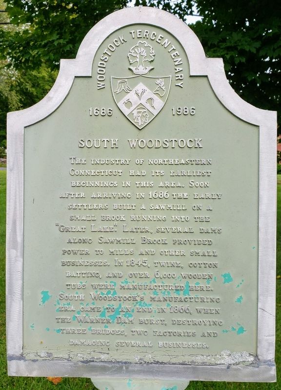 South Woodstock Marker Front. Click for full size. South Woodstock Marker Front image. Click for full size.