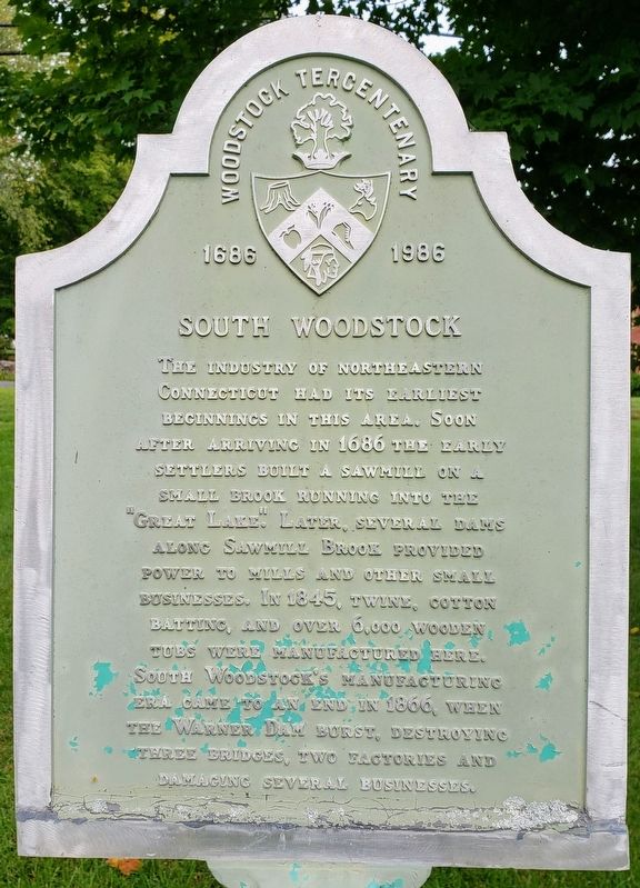 South Woodstock Marker Front image. Click for full size.