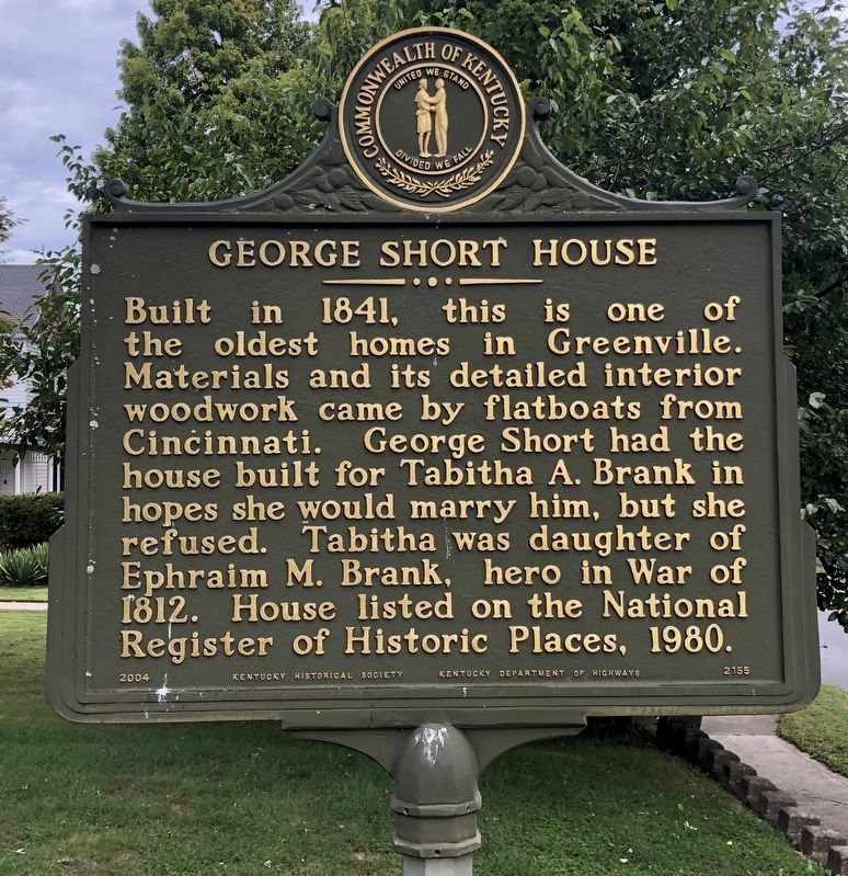 George Short House Marker image. Click for full size.
