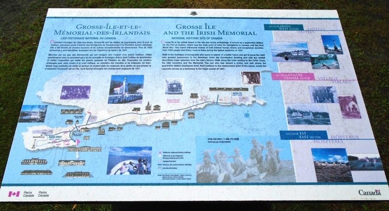 Grosse-�le-et-le-M�morial-des-Irlandais Marker image. Click for full size.