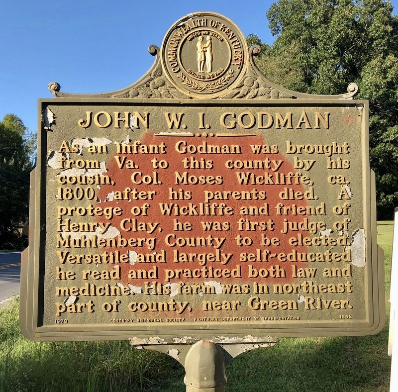 John W.I. Godman Marker image. Click for full size.