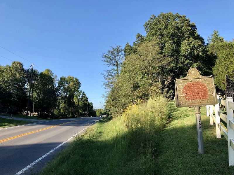 John W.I. Godman Marker looking north on U.S. Highway 431. image. Click for full size.