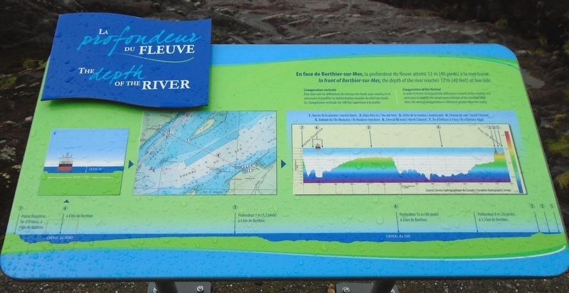 La profondeur du fleuve/The Depth of the River Marker. Click for full size. La profondeur du fleuve/The Depth of the River Marker image. Click for full size.