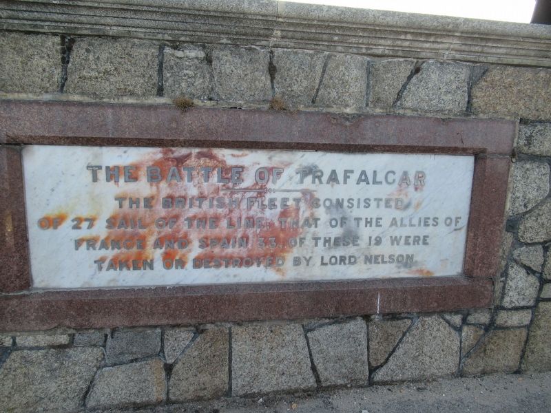 Nelson’s Last Embarkation Marker. Click for full size. Nelson’s Last Embarkation Marker image. Click for full size.