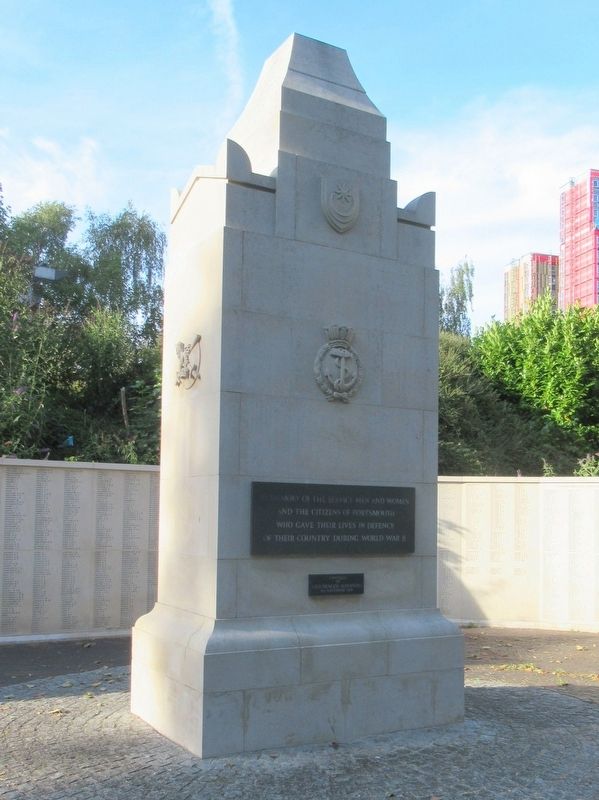 Portsmouth World War II Memorial. Click for full size. Portsmouth World War II Memorial image. Click for full size.