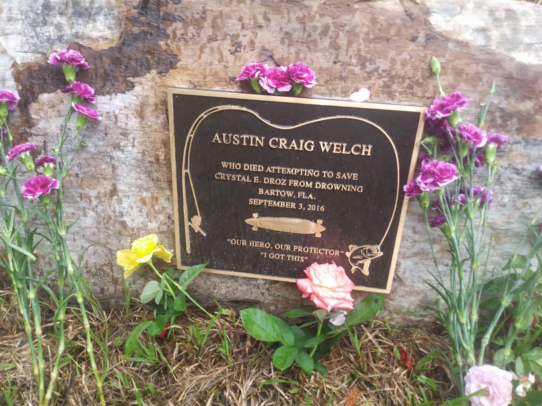 Memorial of Austin C. Welch Marker image. Click for full size.