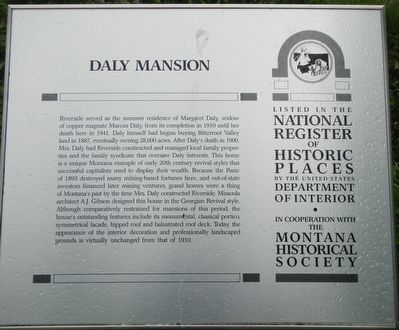 Daly Mansion Marker image. Click for full size.