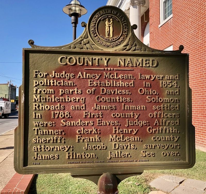 County Named Marker. Click for full size. County Named Marker image. Click for full size.