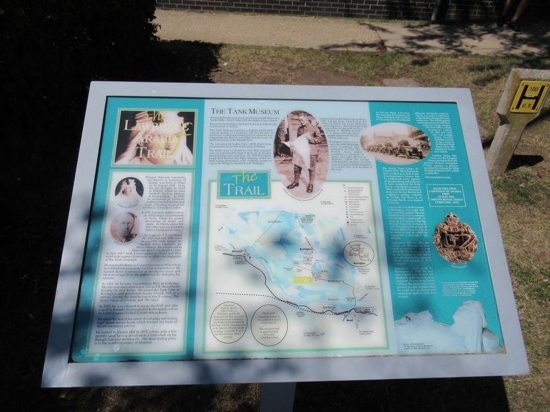 The Lawrence of Arabia Trail Marker. Click for full size. The Lawrence of Arabia Trail Marker image. Click for full size.