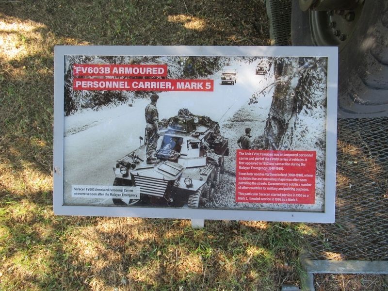 FV603B Armoured Personnel Carrier Marker image. Click for full size.