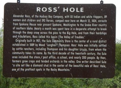 Ross' Hole Marker image. Click for full size.