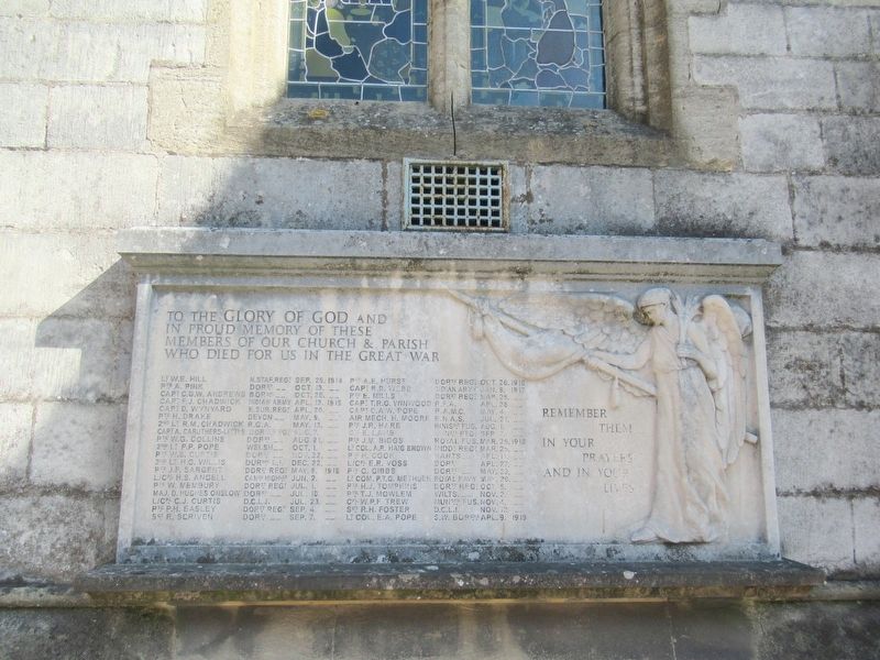 Holy Trinity Church World War I Memorial image. Click for full size.