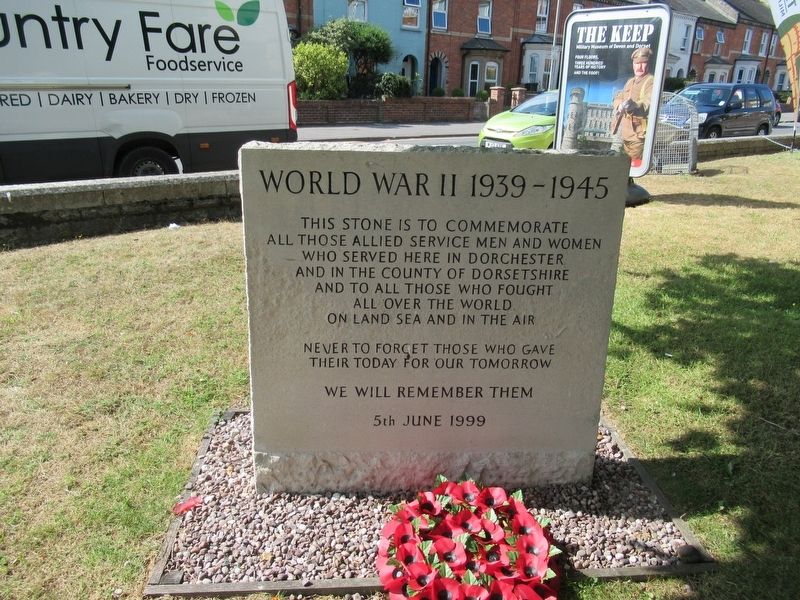 Dorchester World War II Monument. Click for full size. Dorchester World War II Monument image. Click for full size.