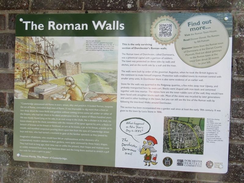 The Roman Walls Marker image. Click for full size.