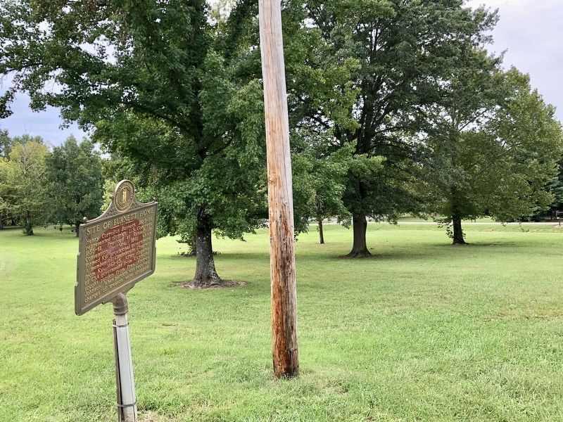 Site of Burnett Home. Click for full size. Site of Burnett Home image. Click for full size.