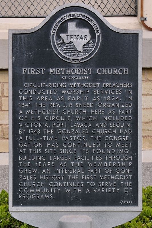 First Methodist Church Marker. Click for full size. First Methodist Church Marker image. Click for full size.