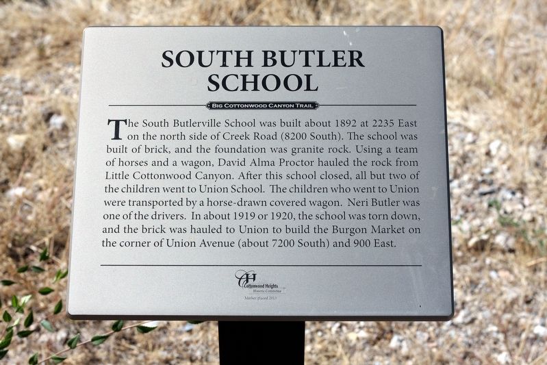 South Butler School Marker image. Click for full size.