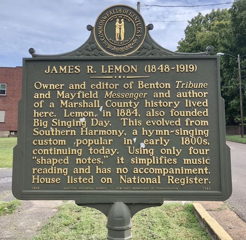 James R. Lemon (1848-1919) Marker. Click for full size. James R. Lemon (1848-1919) Marker image. Click for full size.
