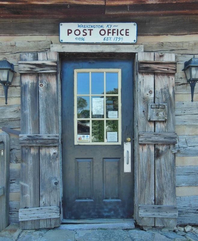 Washington, Kentucky Post Office Entrance image. Click for full size.