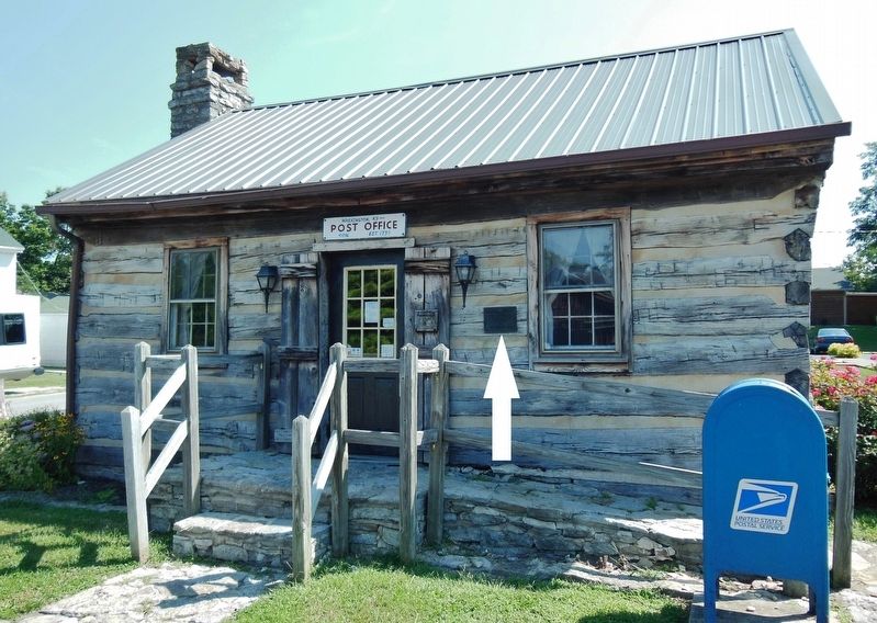 Washington, Kentucky Post Office (<i>wide view; marker mounted just right of entrance</i>) image. Click for full size.