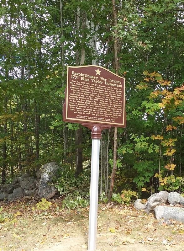 Revolutionary War Patriots / 1771 Elias Taylor Homestead Marker image. Click for full size.