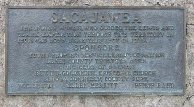 Sacajawea Marker image. Click for full size.