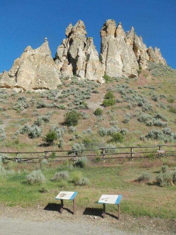 William Clark's "Pirimids" and Marker. Click for full size. William Clark's "Pirimids" and Marker image. Click for full size.