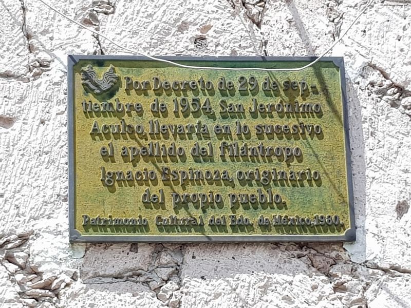 The Naming of Aculco de Espinoza Marker image. Click for full size.