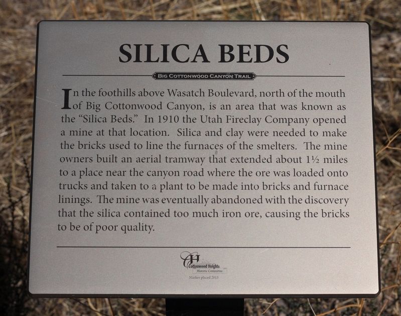 Silica Beds Marker image. Click for full size.