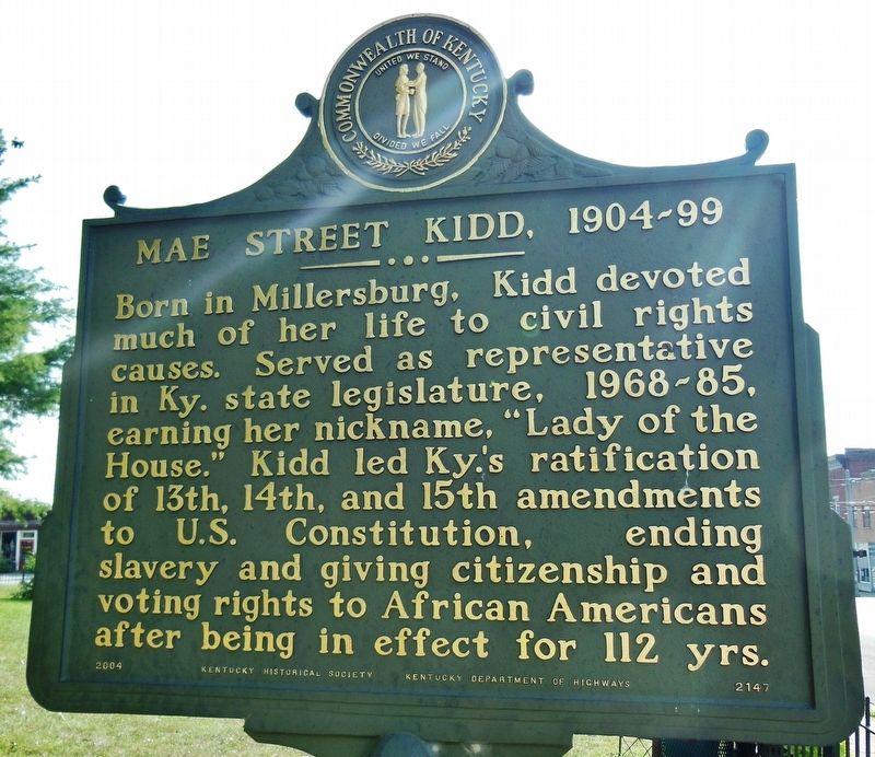 Mae Street Kidd Marker image. Click for full size.