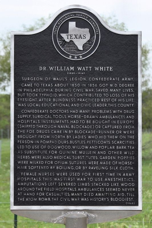 Dr. William Watt White Marker image. Click for full size.