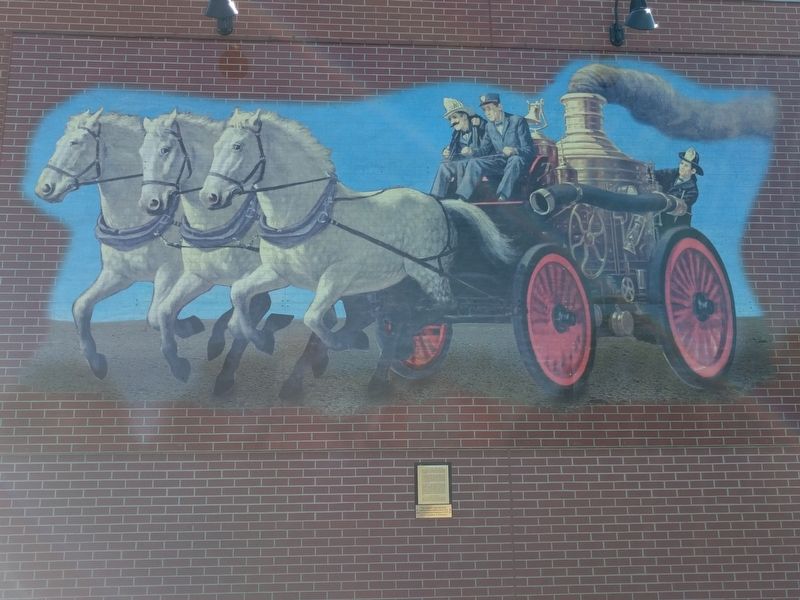 Steam Engines--A Brief History Mural and Marker image. Click for full size.