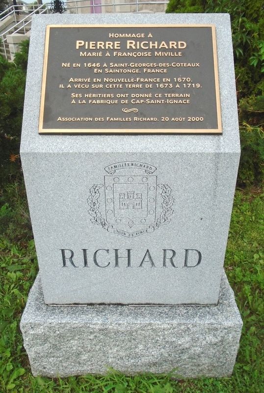 Pierre Richard Marker image. Click for full size.