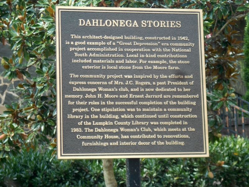 Dahlonega Stories Marker. Click for full size. Dahlonega Stories Marker image. Click for full size.