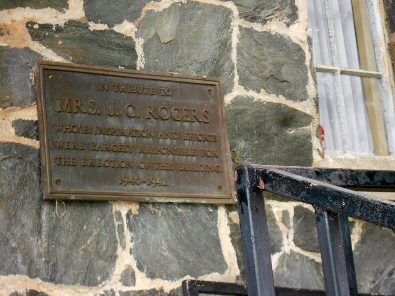 Plaque By The Entrance image. Click for full size.