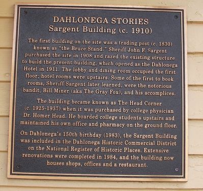 Dahlonega Stories Marker image. Click for full size.