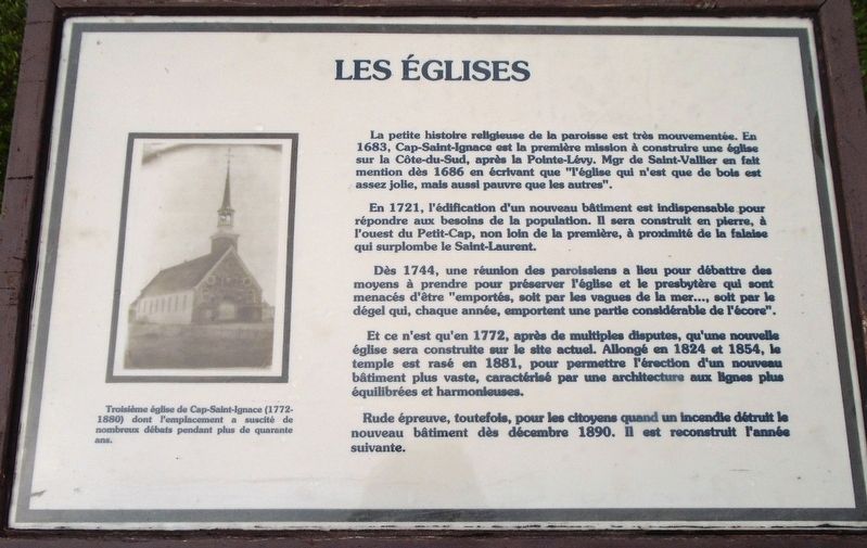 Les �glises / The Churches Marker image. Click for full size.