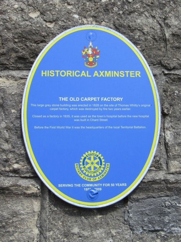 The Old Carpet Factory Marker image. Click for full size.
