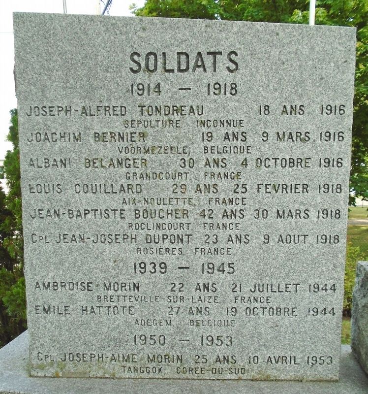 War Memorial Honored Dead image. Click for full size.