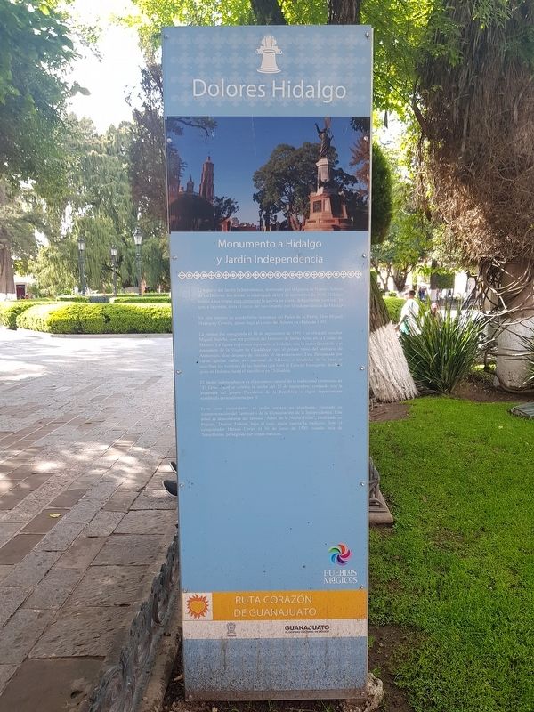 Hidalgo Memorial and Independence Garden Marker. Click for full size. Hidalgo Memorial and Independence Garden Marker image. Click for full size.