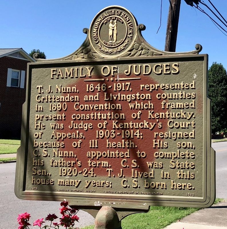 Family of Judges Marker image. Click for full size.