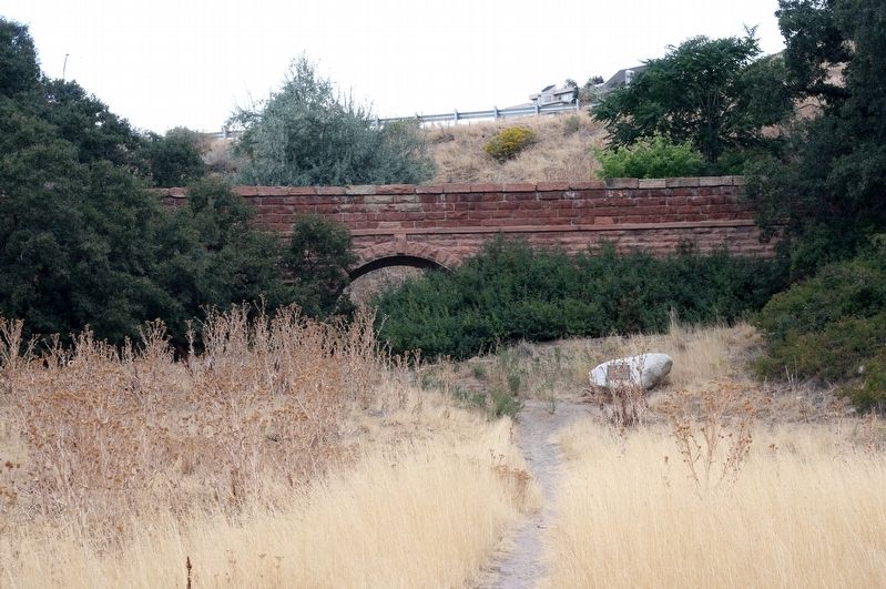 Sandstone Wall and Marker. Click for full size. Sandstone Wall and Marker image. Click for full size.