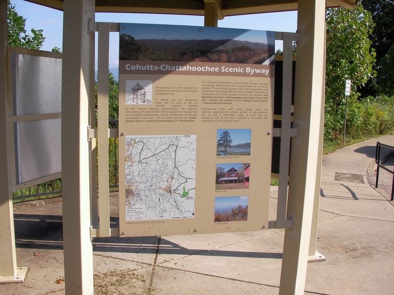 Fort Mountain Lookout Marker image. Click for full size.
