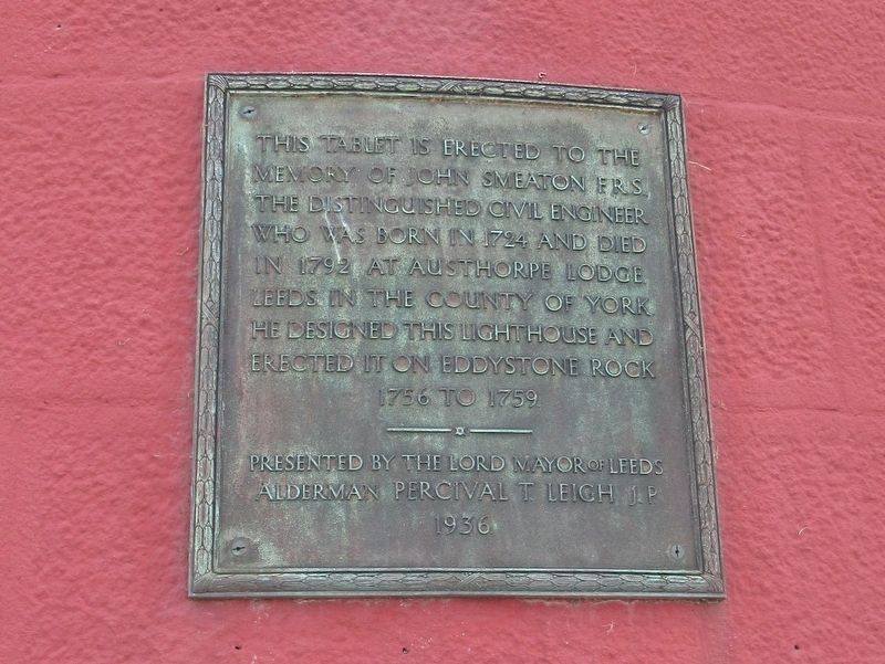 Smeaton Lighthouse Marker. Click for full size. Smeaton Lighthouse Marker image. Click for full size.