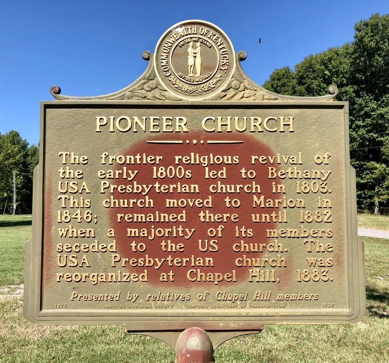 Pioneer Church Marker image. Click for full size.