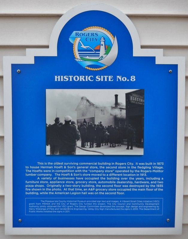 Herman Hoeft & Son's General Store Marker image. Click for full size.
