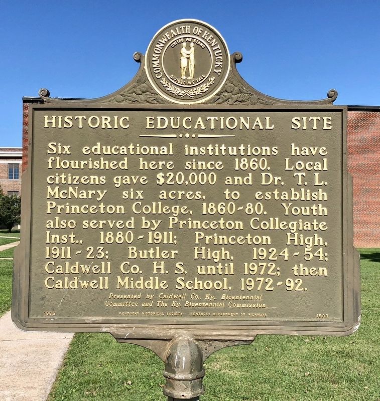 Historic Educational Site Marker image. Click for full size.
