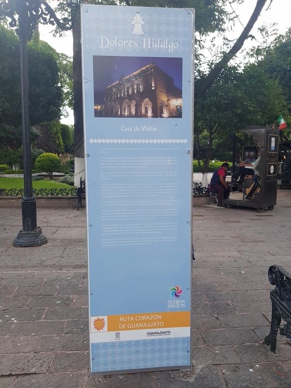 Casa de Visitas Marker English text. Click for full size. Casa de Visitas Marker English text image. Click for full size.