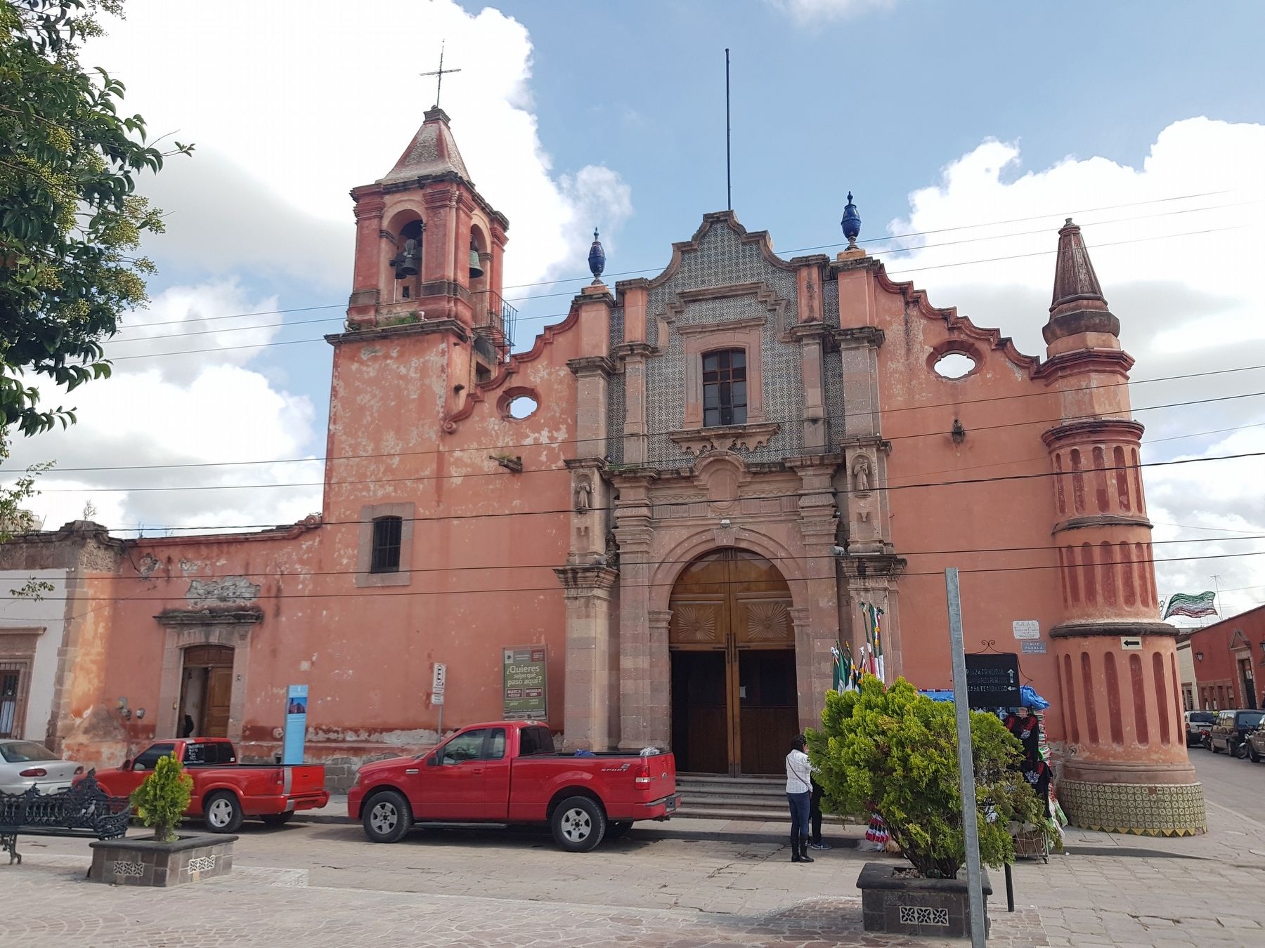 Church of the Tercera Orden and Marker. Click for full size. Church of the Tercera Orden and Marker image. Click for full size.